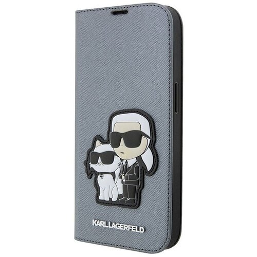  Lagerfeld PU Saffiano NFT Karl & Choupette Booktype  iPhone 14 Pro Max, 