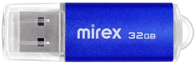 Комплект 2 штук, Флеш-память Mirex USB UNIT AQUA 32Gb (13600-FMUAQU32 )