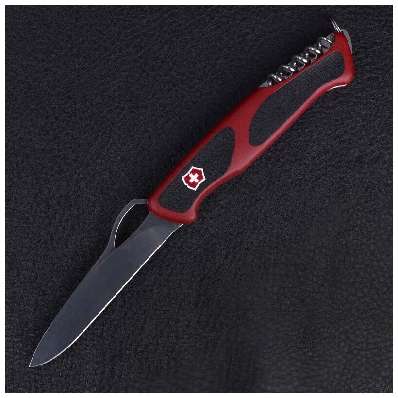 Нож перочинный Victorinox RangerGrip 63 (0.9523.MC) 130мм 5функций красный/черный карт.коробка - фото №13