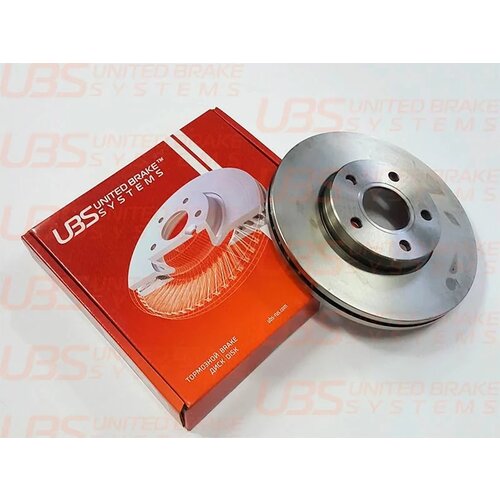 UBS B2101001 Тормозной диск для FORD FOCUS II/III/CMAX 03/VOLVO S40 04 передний вент, 1шт.
