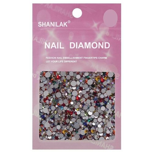 Nail Art Стразы для ногтей микс цветов и размеров, мульти