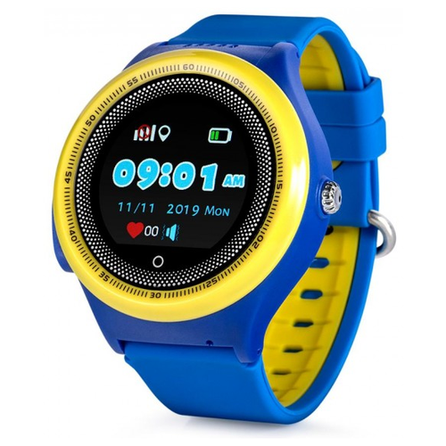 фото Детские умные часы smart baby watch kt06, синий/желтый