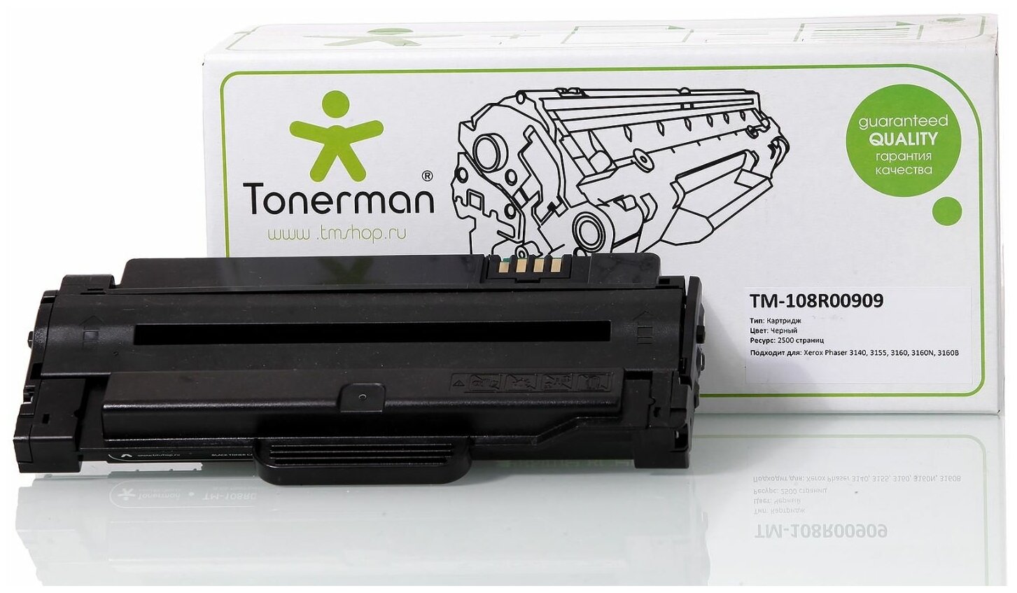 Картридж Tonerman 108R00909 для Xerox Phaser 3140, 3155, 3160, 3160N, 3160B