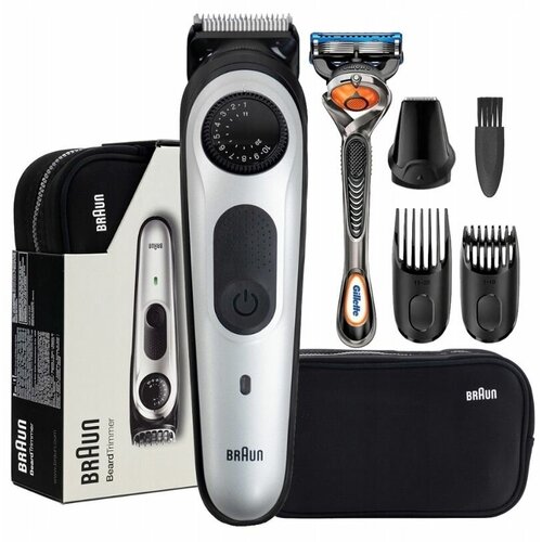Машинка для стрижки волос триммер Braun BT5960TS бритва и косметичка 639900₽