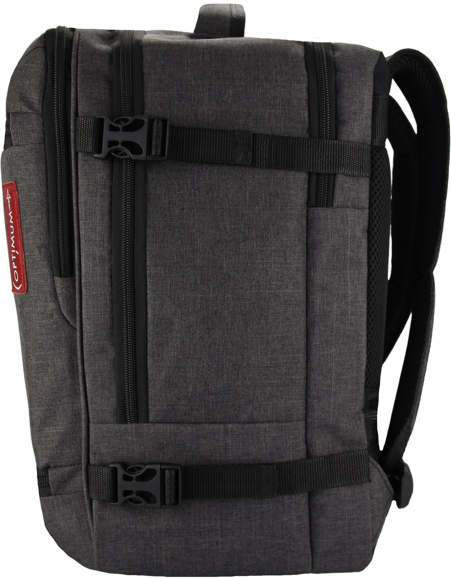 Рюкзак сумка дорожная чемодан ручная кладь 40х30х20 в самолет, темно-серый - фотография № 3