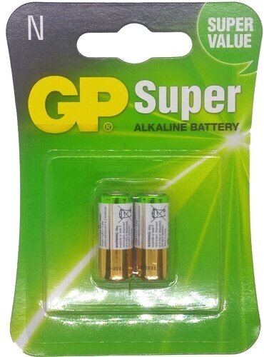 Алкалиновые батарейки GP Super Alkaline 910A типоразмера N - 2 шт. на блистере - фотография № 4