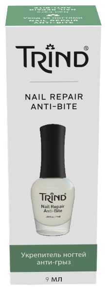 Trind, Nail Repair Anti-Bite, Укрепитель предотвращающий обкусывание ногтей, 9 мл