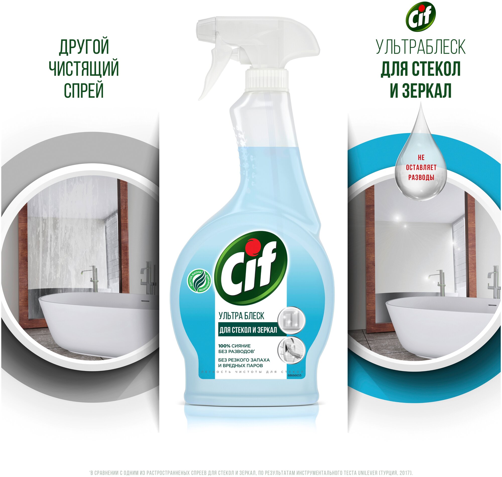 Средство для стекол и зеркал чистящее CIF легкость чистоты 500 мл - фотография № 9