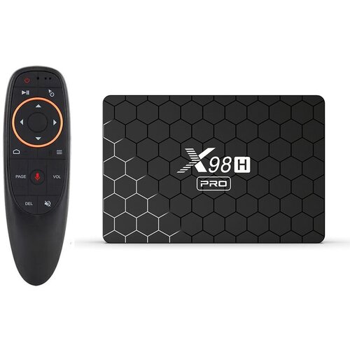 ТВ приставка X98H PRO 464 Гб Пульт c голосовым управлением G10S PRO Air Mouse 527000₽