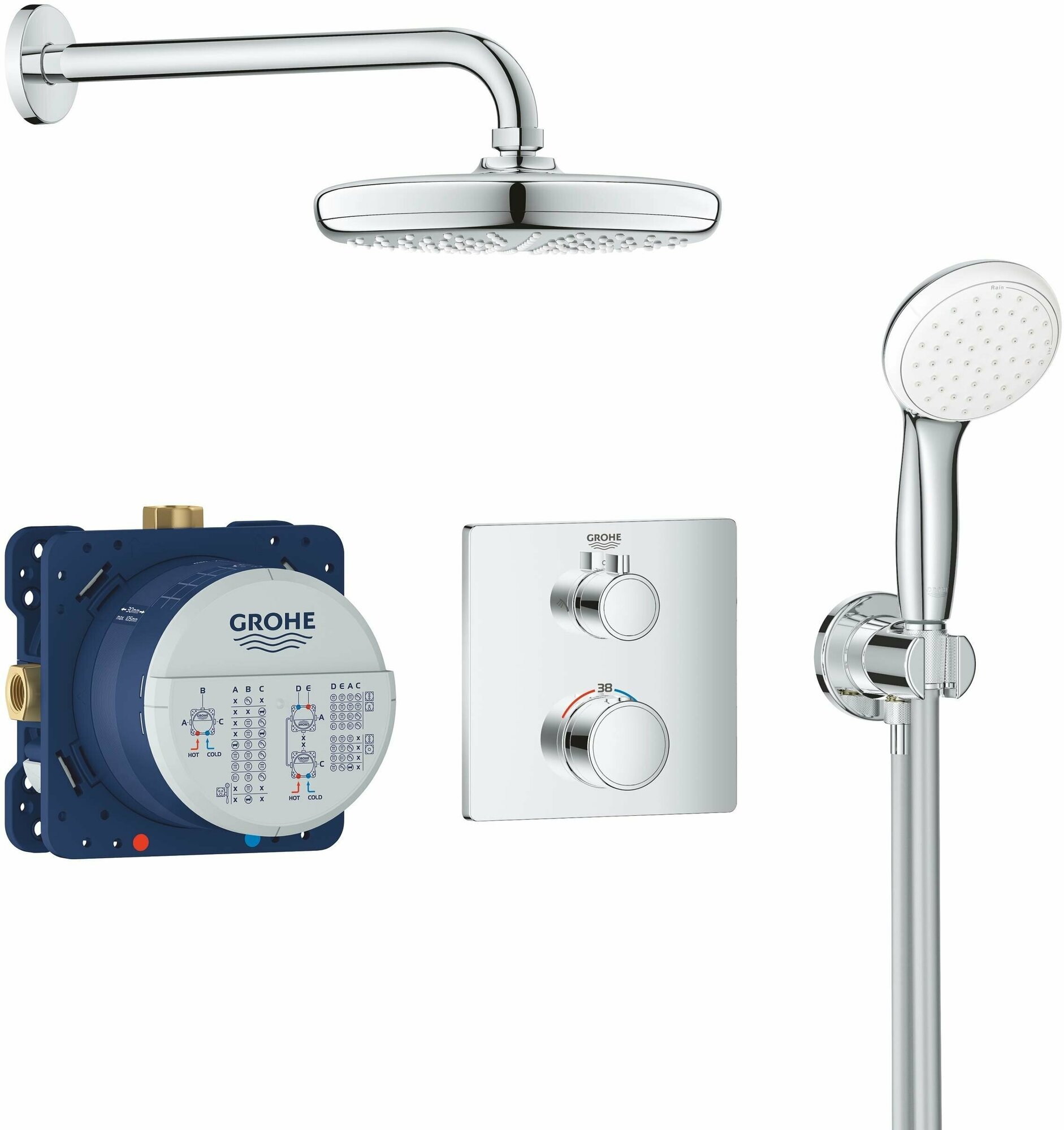 Душевой комплект Grohe Grohtherm 34729000