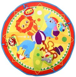 Развивающий коврик Крошка Я "Цирк", 4 игрушки, диаметр 80 см (2707332)