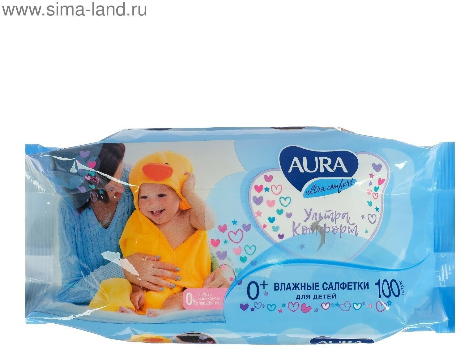 Влажные салфетки Ultra Comfort, детские, микс, 100 шт.