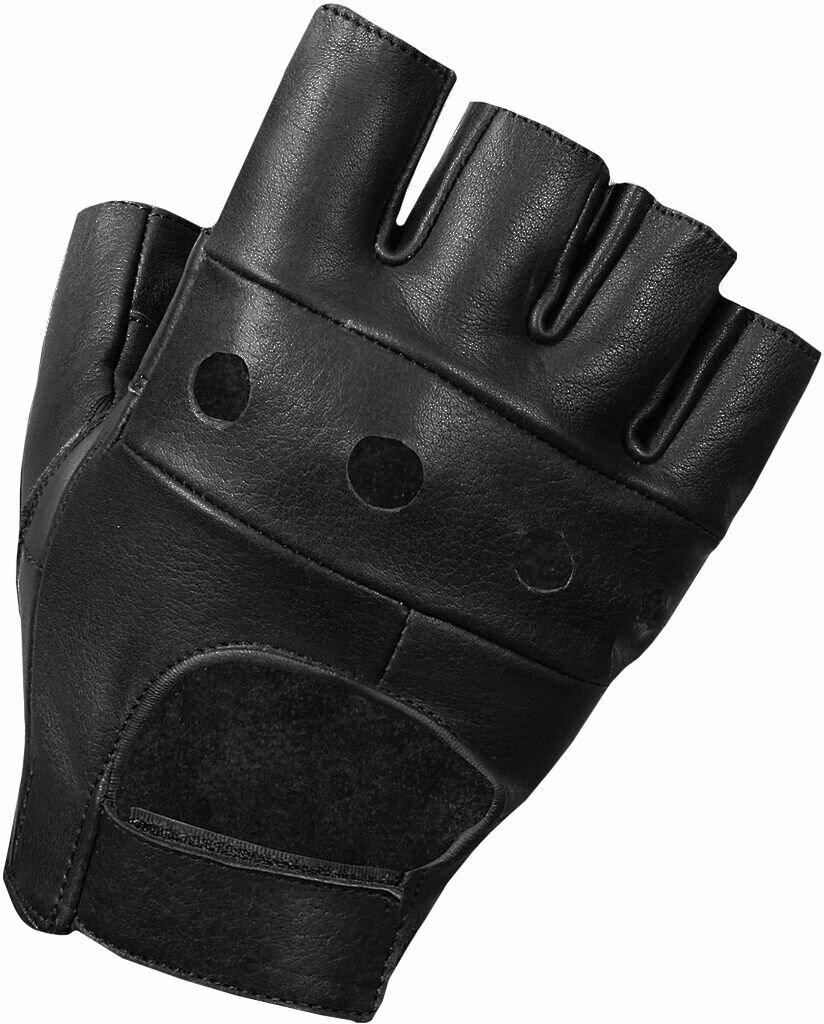 Перчатки кожаные без пальцев RockMerch ПК056