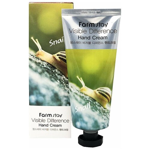 Крем для рук с улиточным муцином Farmstay Visible Difference Snail Hand Cream