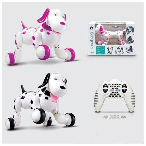 Радиоуправляемая робот-собака HappyCow Smart Dog - 777-338 (Розовая)