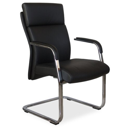 фото Стул рива chair c1511, металл/натуральная кожа, металл, цвет: черный