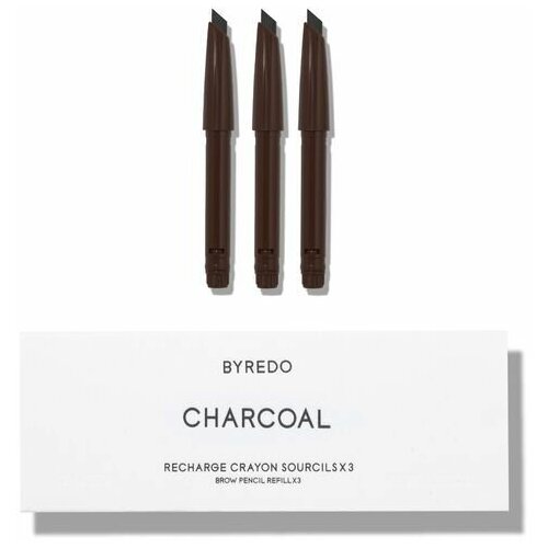 Byredo Набор карандашей для бровей 3 Refills Set All-in-one Charcoal 04 карандаш для бровей byredo all in 1 slate 0 22 г серый