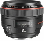 Объектив Canon EF 50mm f/1.2L USM, черный