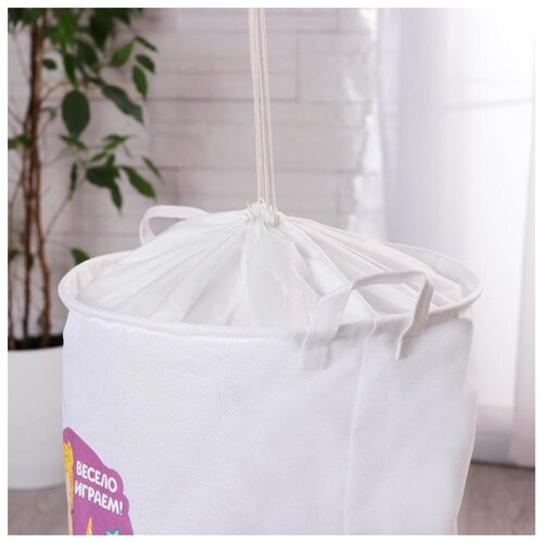 фото Корзина с завязками школа талантов "весело играем" единорог, 45*35 см