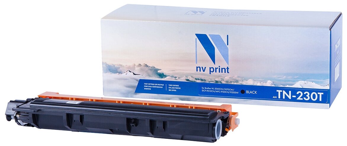 Лазерный картридж NV Print NV-TN230TBk для Brother HL-3040CN, 3070CW, DCP-9010CN, MFC-9120CN, 9320DW (совместимый, чёрный, 2200 стр.)