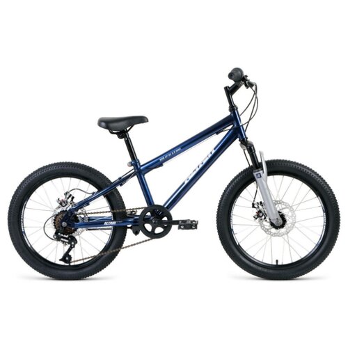 фото Велосипед 20' altair mtb ht 20 2.0 disc 6 ск 20-21 г, 10,5' темно-синий/серебро/rbkt11n06003