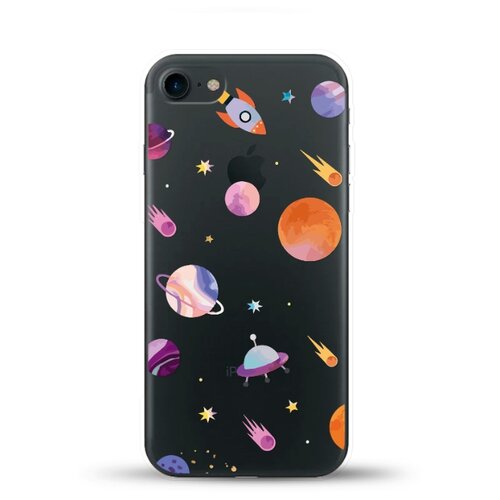 фото Силиконовый чехол узор из планет на apple iphone 7 andy & paul