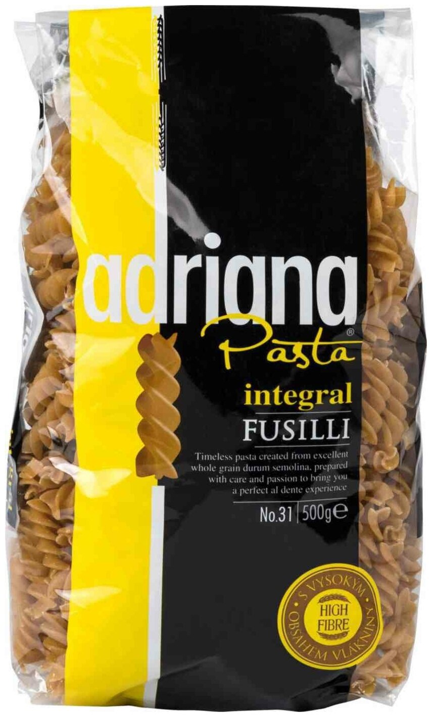 Макаронные изделия Fusilli №31 Adriana Pasta Integral, 500 г - фотография № 1