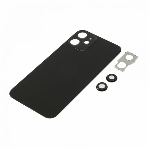 Задняя крышка для Apple iPhone 12 mini (в сборе со стеклом камеры) черный, AAA задняя крышка для apple iphone 8 в сборе со стеклом камеры серебро aa