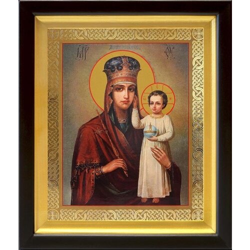 Икона Божией Матери Призри на смирение, деревянный киот 19*22,5 см