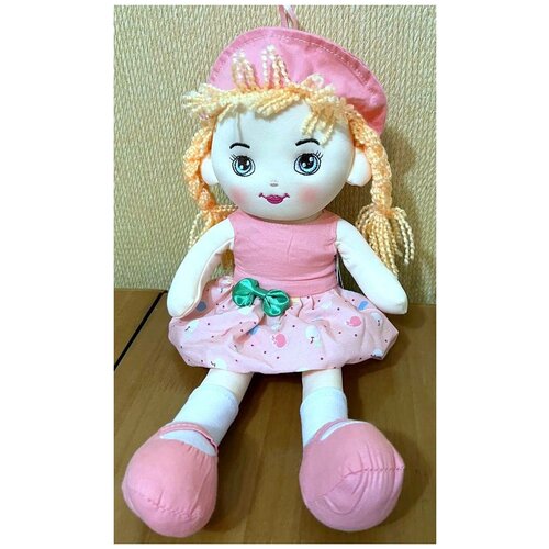 Кукла для девочки 40 см в розовом платье, легкая игрушка для малыша, интерактивная говорит