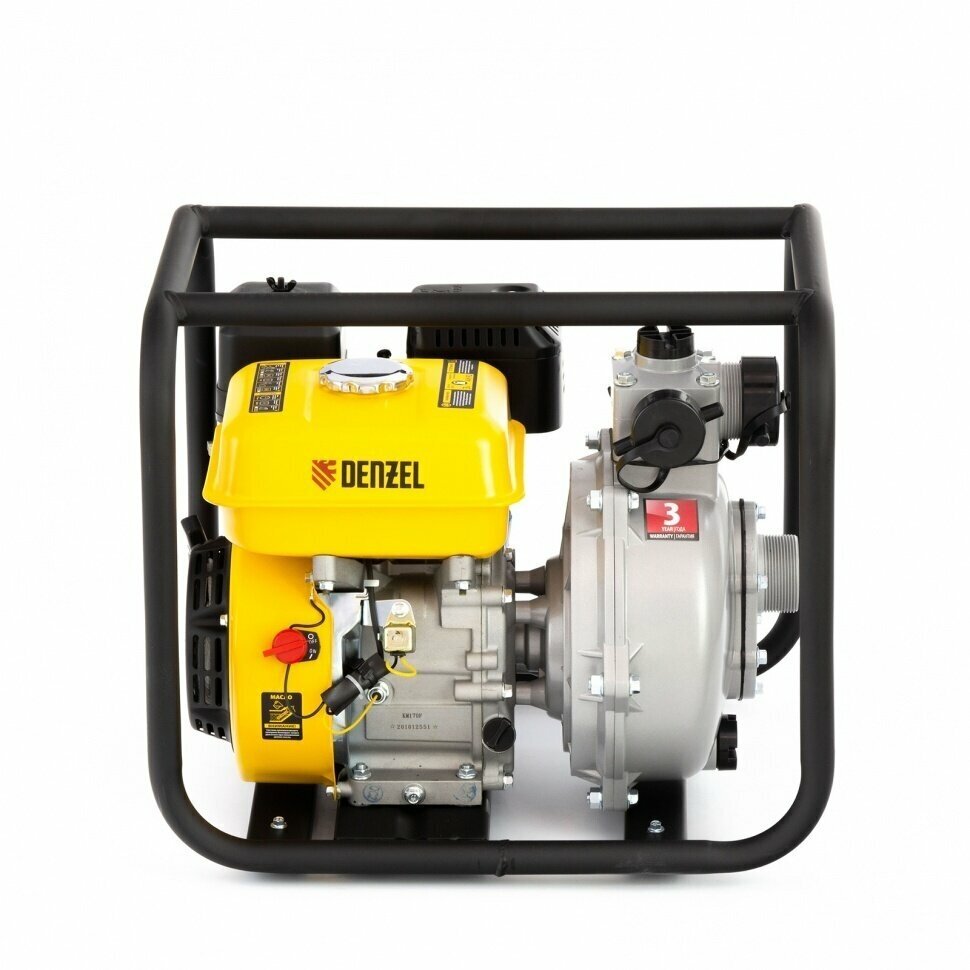 Мотопомпа Denzel PX-50H 600л/мин для чист.вод. (99203) - фото №4