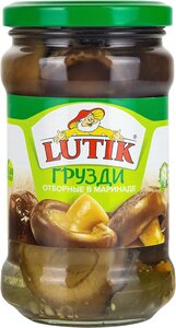 Грузди Lutik маринованные отборные, 314мл