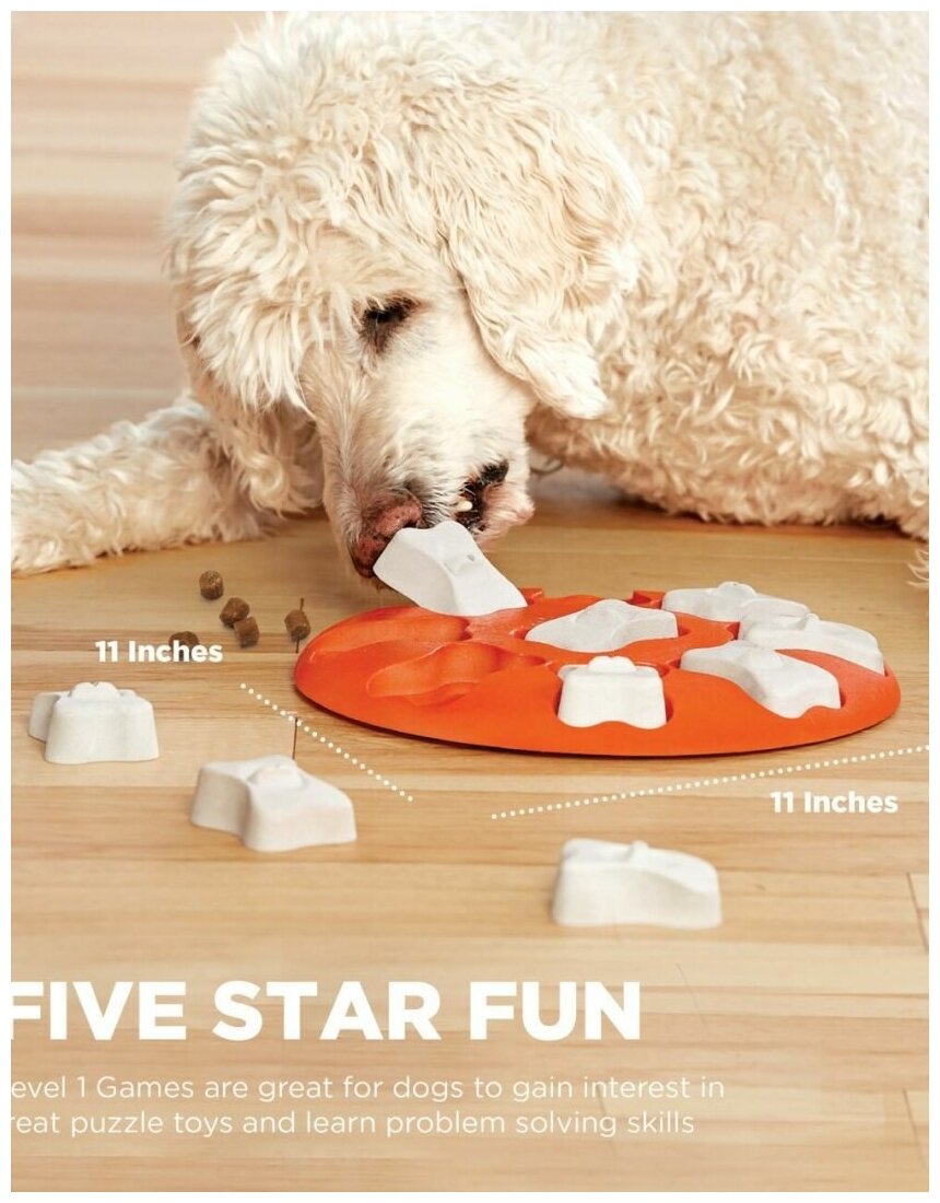 Игра-головоломка Nina Ottosson Smart для собак, 1 уровень сложности (начинающий) - фотография № 6