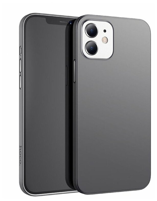 Пластиковый чехол Hoco Thin series для Apple iPhone 12 mini, черный, матовый