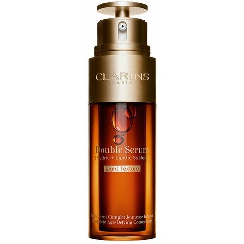 clarins double serum light texture complete age defying concentrate CLARINS Комплексная омолаживающая двойная сыворотка c легкой текстурой Double Serum Light Texture