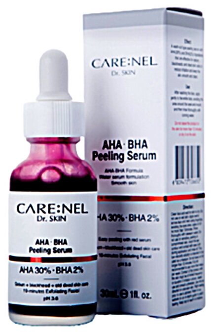 Care: nel AHA 30% + BHA 2% Peeling Serum Пилинг-сыворотка для лица с AHA- и BHA-кислотами, 30 мл