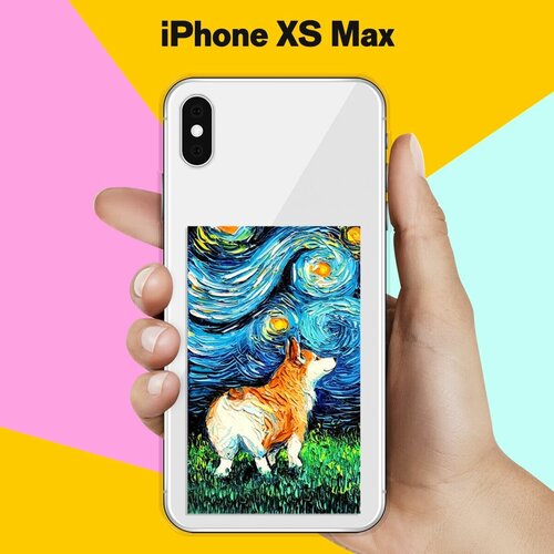 Силиконовый чехол Корги Ван Гога на Apple iPhone Xs Max силиконовый чехол корги в масках на apple iphone xs max