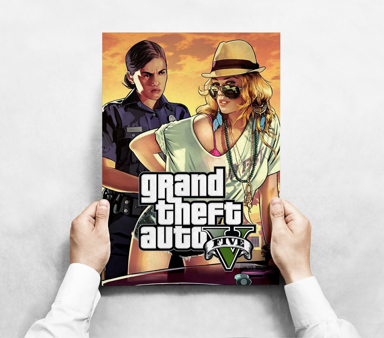 Плакат "Grand Theft Auto" / Интерьерный постер формата А3 (30х42 см) c черной рамкой