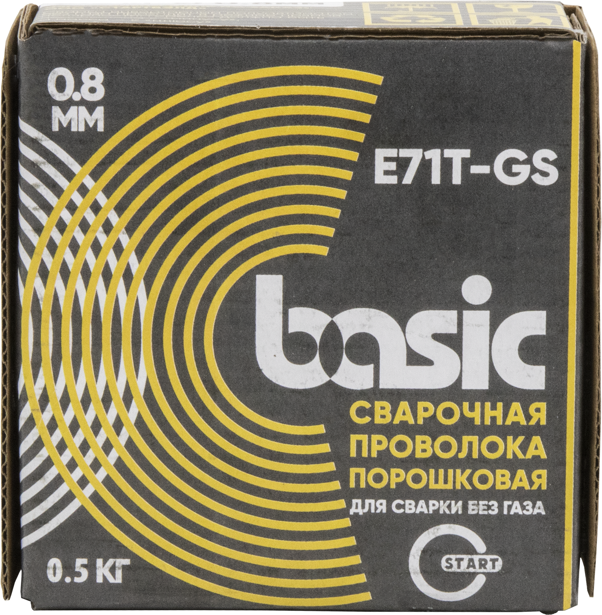 Проволока сварочная порошковая Basic E71T-GS д.0,8 (0,5кг)
