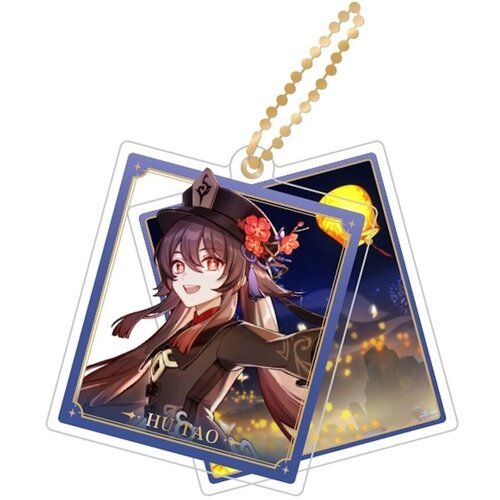 Брелок miHoYo, синий брелок акриловый genshin impact геншин импакт genshin impact character acrylic strap hutao 6974696614848