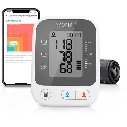Умный монитор артериального давления Picooc X1 Pro белый 670500₽
