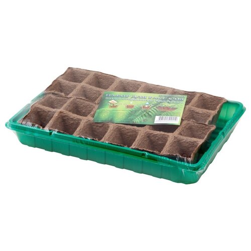 Минипарник для рассады 36х23х6 см 24 ячейки торфяные кассеты 599₽