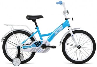 Велосипед ALTAIR KIDS 18 (18" 1 ск.) 2020-2021, бирюзовый/белый, 1BKT1K1D1007