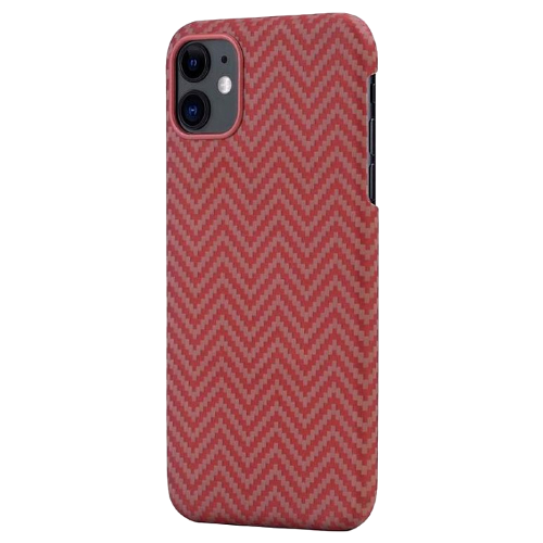 Чехол PITAKA MagEZ Case для iPhone 11 красно/оранжевый (полоска)