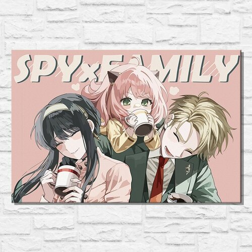 Картина по номерам на холсте аниме spy x family - 12375 Г 60x40