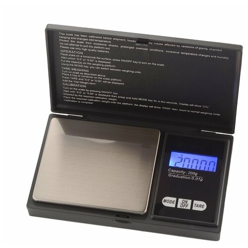 Весы бытовые, электронные, карманные OEM CS-200 PRO с крышкой электронные весы с жк дисплеем 0 01 0 1 г