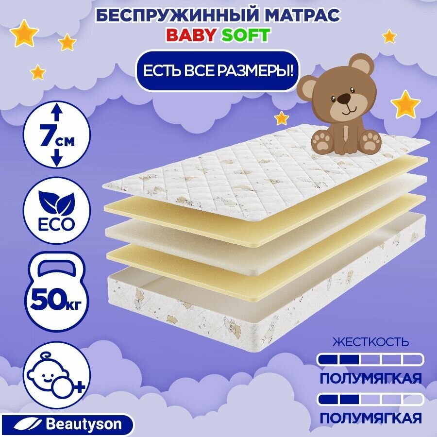 Матрас детский BeautySon Baby Soft 60x120