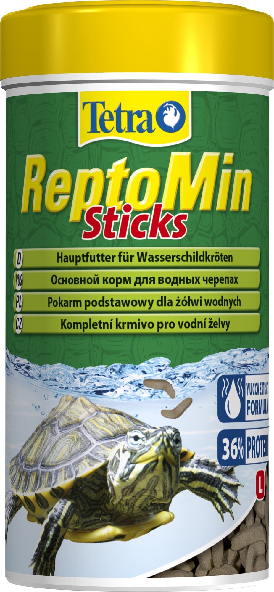ReptoMin Sticks корм для черепах красноухих водных 250 мл (палочки)
