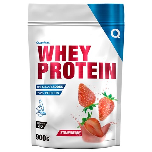 Протеин Quamtrax Direct Whey Protein 900 г - клубника (пакет)