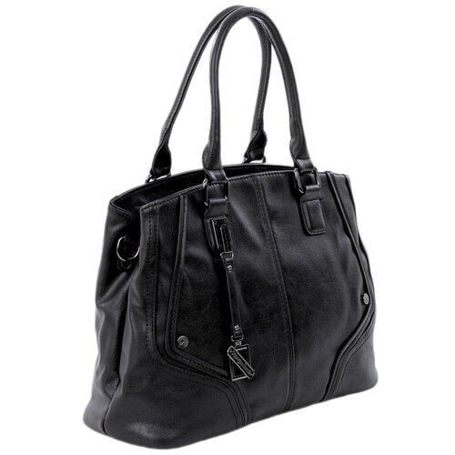 Сумка женская чёрная экокожа